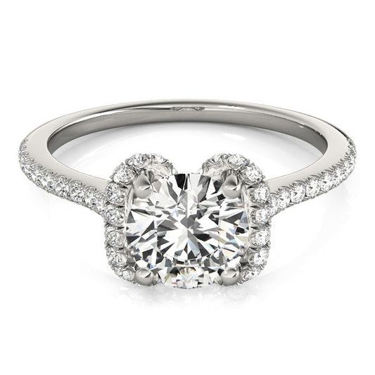 Unique Heart Shaped Diamond Engagement Ring: Bold & Preppy Design