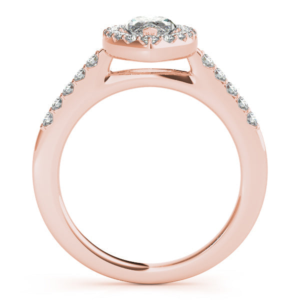 1CT Marquise Lab Diamond Engagement Ring 14K White Gold