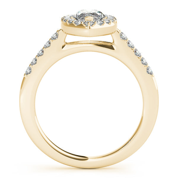1CT Marquise Lab Diamond Engagement Ring 14K White Gold