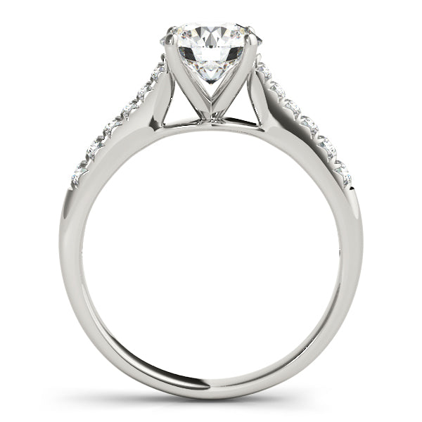 Classy 1CT Round Lab Diamond Engagement Ring 14K Yellow Gold