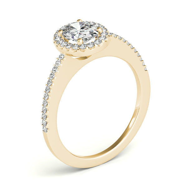 1CT Oval Lab Diamond Engagement Ring Thin 14K White Gold Comfort Fit