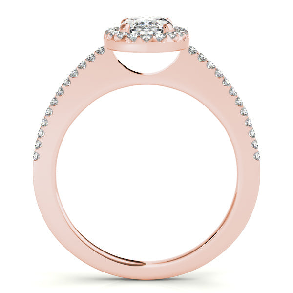 1CT Oval Lab Diamond Engagement Ring Thin 14K White Gold Comfort Fit