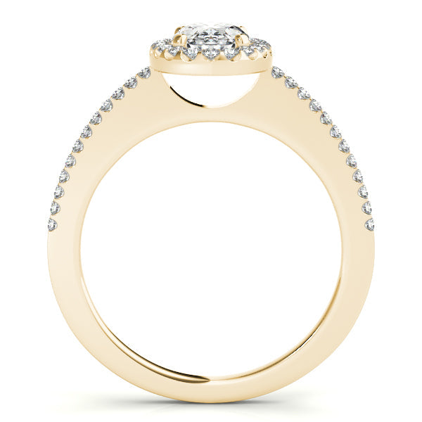 1CT Oval Lab Diamond Engagement Ring Thin 14K White Gold Comfort Fit