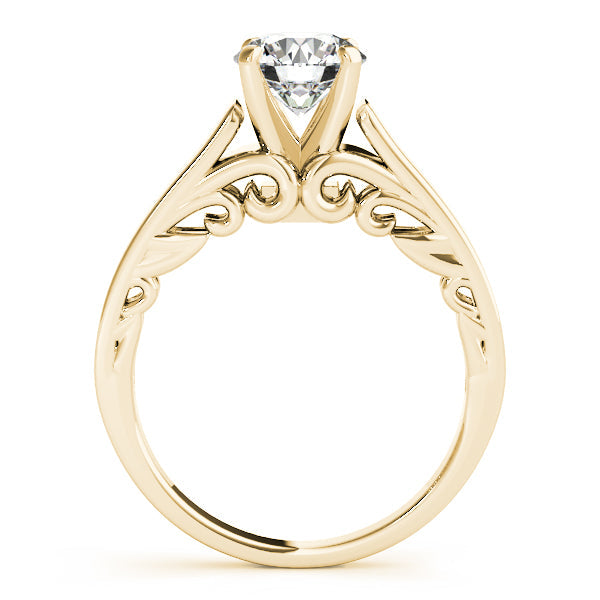 1CT Vintage 14K Rose Gold Solitaire Round Diamond Engagement Ring