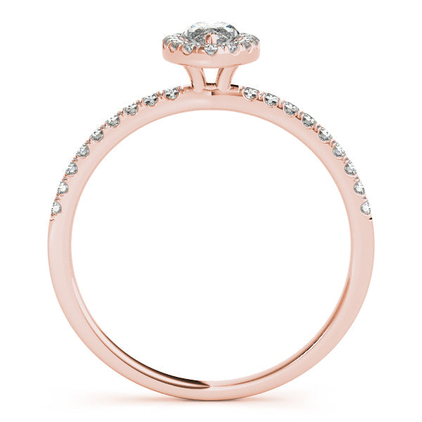 Classic 1CT Marquise Lab Diamond Engagement Ring 14K White Gold