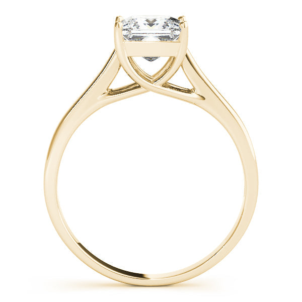 1CT Princess Cut Lab Diamond Solitaire Engagement Ring 14K Rose Gold
