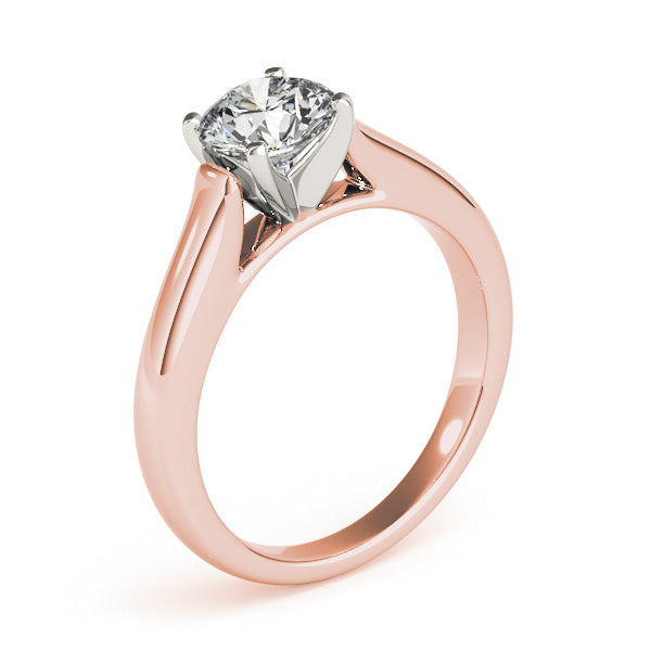 1CT Solitaire Lab Diamond Engagement Ring 14K Yellow Gold