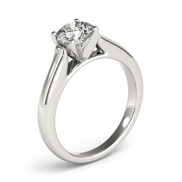 1CT Solitaire Lab Diamond Engagement Ring 14K Yellow Gold
