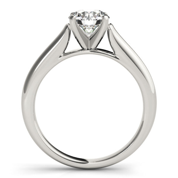 Classy 1CT Solitaire 14K Rose Gold Lab Diamond Engagement Ring