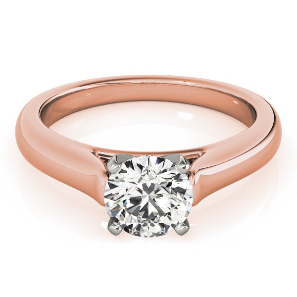 1CT Solitaire Lab Diamond Engagement Ring 14K Yellow Gold