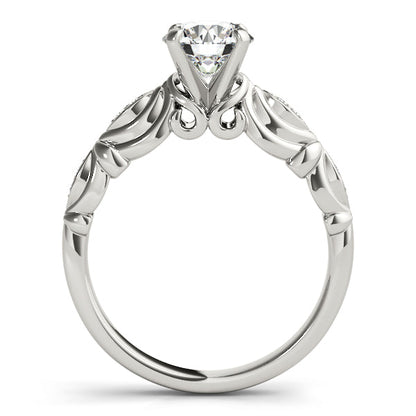 1CT Solitaire Round Diamond Engagement Ring 14K Yellow Gold Vintage