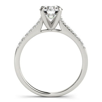 Thin Shank 1CT White Gold Diamond Engagement Ring
