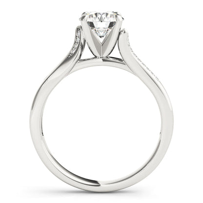 1CT Modern Lab Diamond Engagement Ring with Bypass Accents