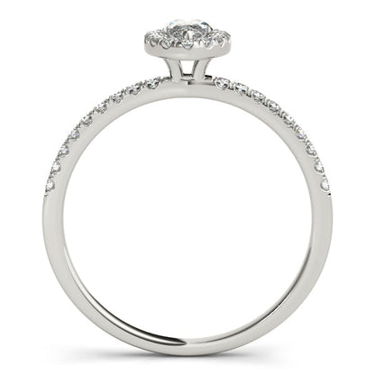 Classic 1CT Marquise Diamond Engagement Ring in White Gold