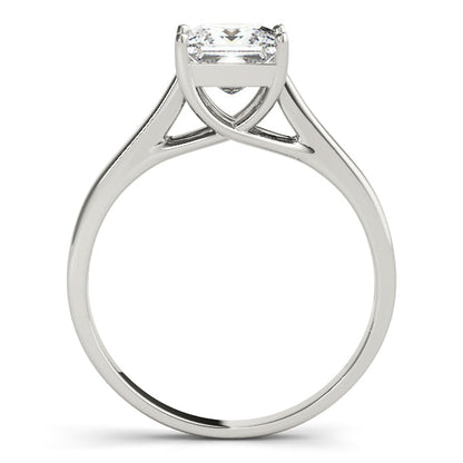 1CT Princess Cut Lab Diamond Solitaire Engagement Ring 14K Rose Gold