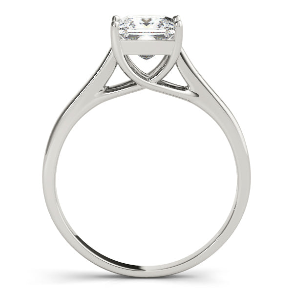 1CT Solitaire Princess Lab Diamond Engagement Ring 14K Yellow Gold