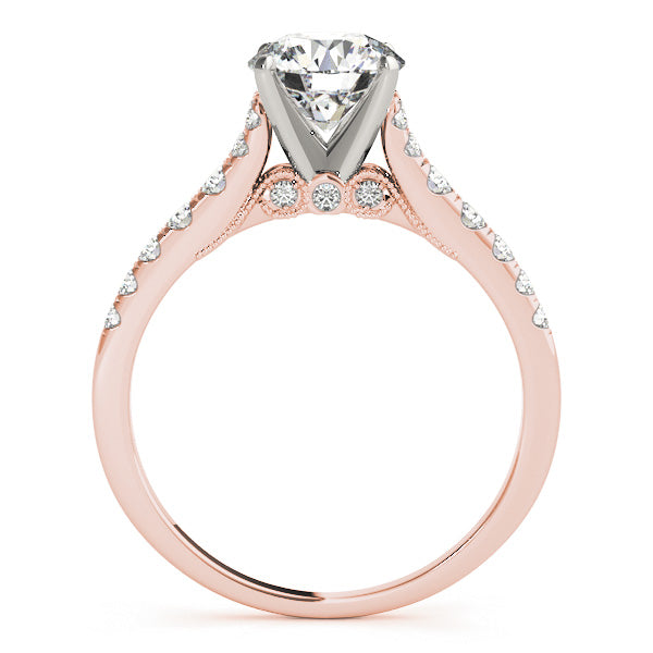Timeless Fancy Diamond 14K Rose Gold Engagement Ring 1CT