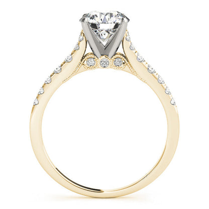 Timeless Fancy Diamond 14K Rose Gold Engagement Ring 1CT