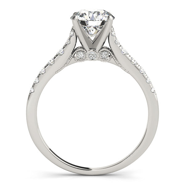 Timeless Fancy Diamond 14K Rose Gold Engagement Ring 1CT