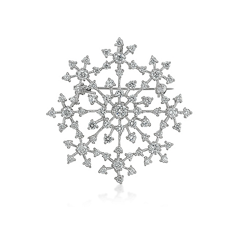 Delicate Snowflake Brooch - Fashion Jewelry