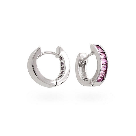 Contemporary Pink Circlet Earrings