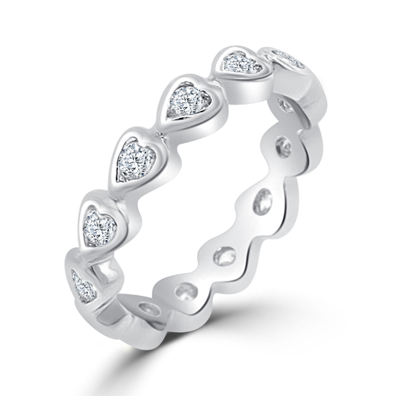 Heart Eternity Wedding Ring Under $100