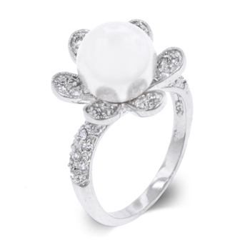 Floral Ivy Pearl Ring From DT Jewelry Store