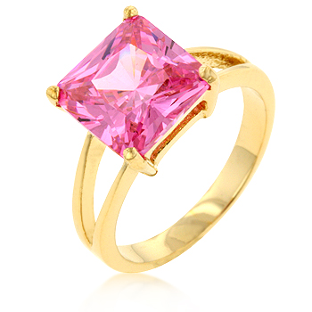 Solitaire Pink C\'este Di Amore Engagement Ring