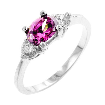 3-Stone Oval Treble CZ Ring - Gifts from DT