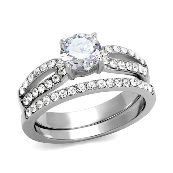 Queen Anne Classic Engagement & Wedding Ring Set 3 CT