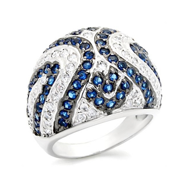 Petite Sterling Silver .925 Ring Montana Cubic Zirconia
