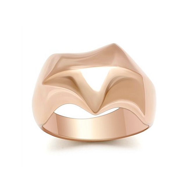 14K Rose Gold Plated Modern Fashion Ring