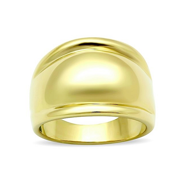 Stylish 14K Gold Plated Plain Wedding Ring