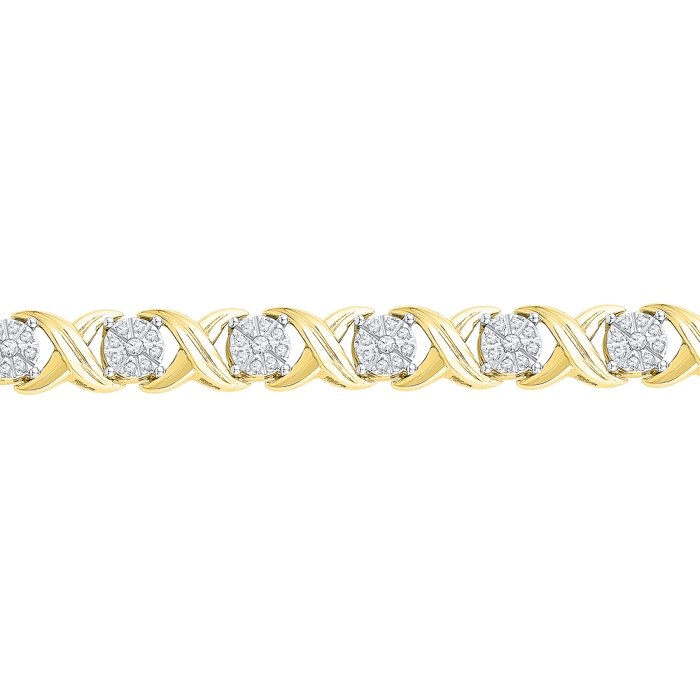 1.02 CT Diamond Bracelet Yellow gold