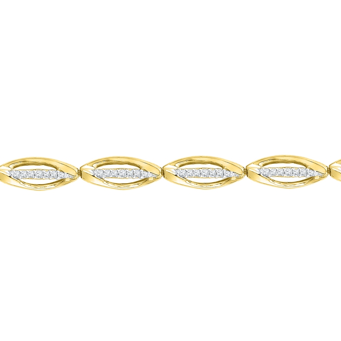 0.50 CT Diamond Bracelet Yellow gold
