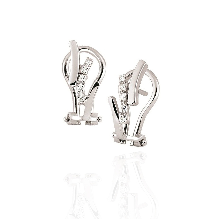 Exclusive Diamond Earrings Designed In Italy