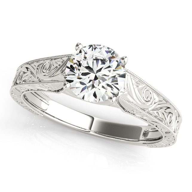 Vintage Diamond Engagement Ring [OV-50650-E]