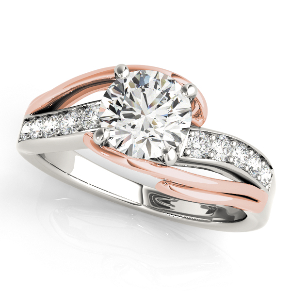 Unique Rose Gold Diamond Engagement Ring [OV-84671]