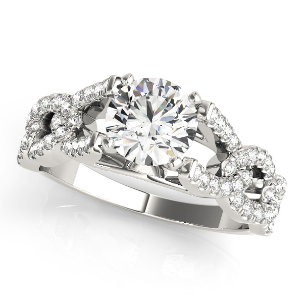 Unique Horseshoe & Anchor Chain Diamond Engagement Ring
