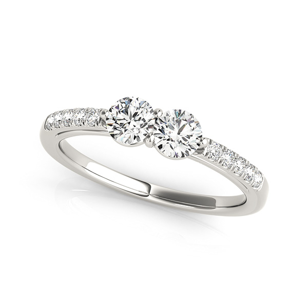 Diamond Two Stone Engagement Ring