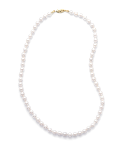 18\" 6-6.5mm Grade AAA Cultured Akoya Pearl Necklace