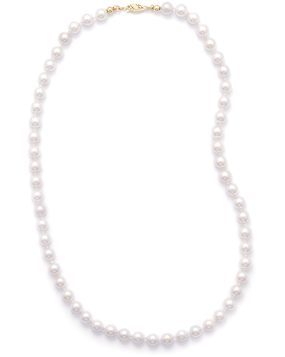 24" 6.5-7mm Grade AA Cultured Akoya Pearl Necklace