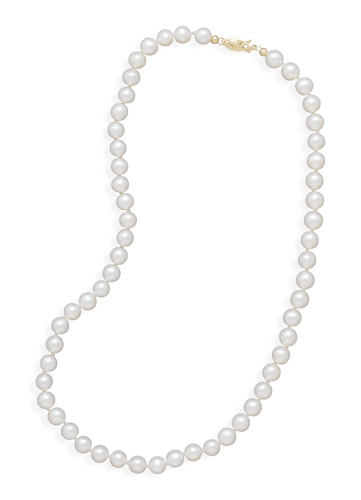 18" 5.5-6mm Cultured Freshwater Pearl Necklace