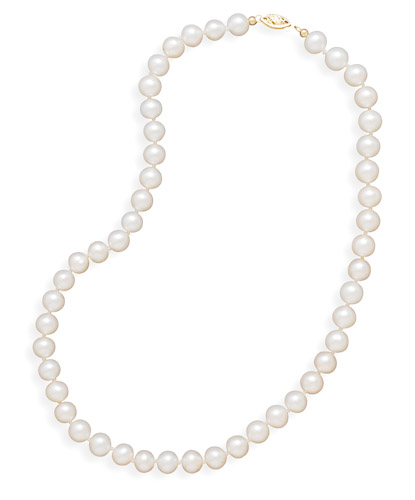 24\" 7.5-8mm Cultured Freshwater Pearl Necklace