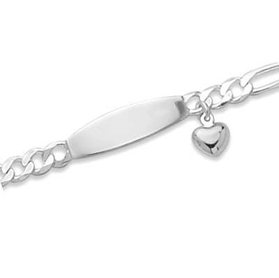 7\" Identification Bracelet with Heart