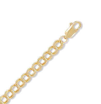 7\" 14/20 Gold Filled Small Charm Chain Bracelet