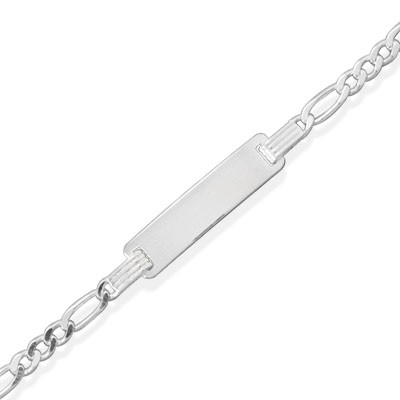 6\" Figaro Chain ID Bracelet