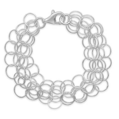 7\" Multistrand Round Link Bracelet
