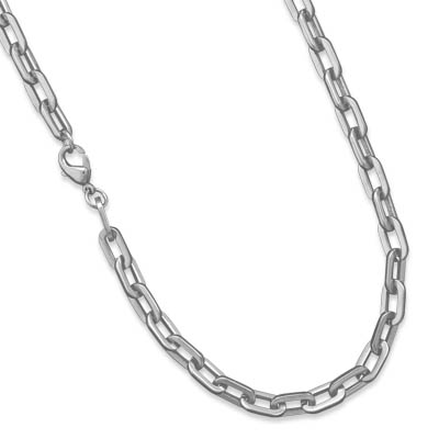 22\" Stainless Steel Link Necklace