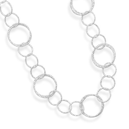 24\" Diamond Cut Link Necklace